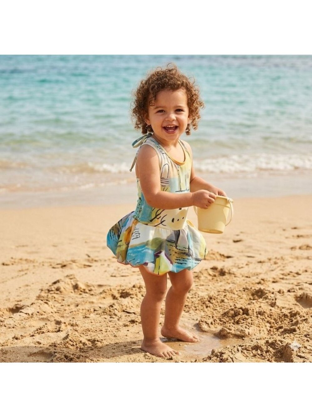 Lenny Niemeyer Toddler Skirted One Piece Keyhole Back Swimsuit 2T